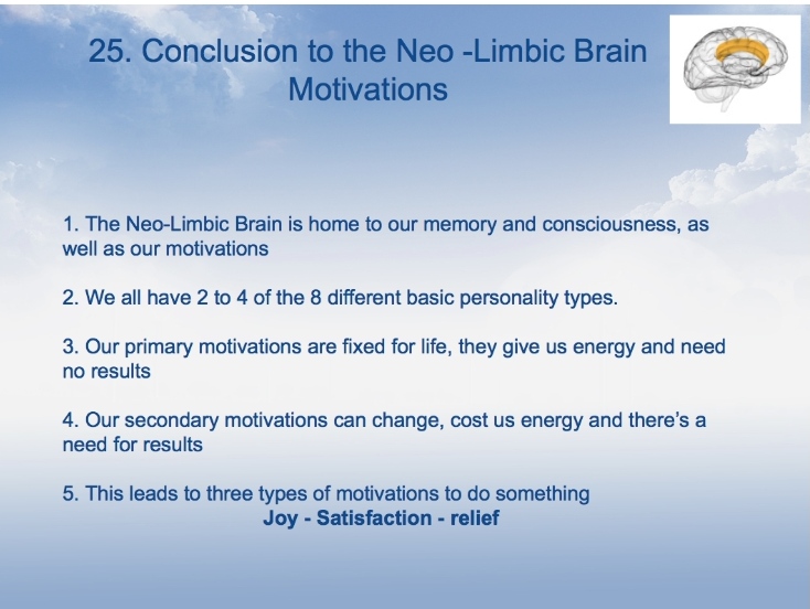NBA539 Neo-limbic Conlusion Motivation